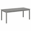Gartentisch – 200 × 100 × 75 cm, aus Massivholz, Grau