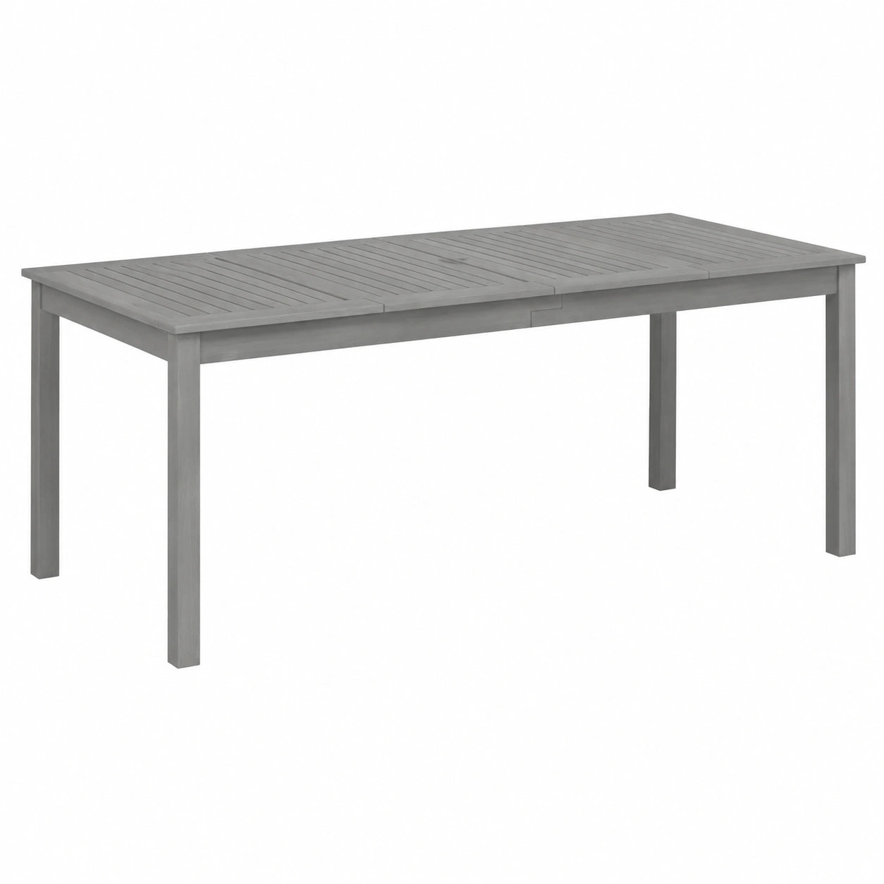 Gartentisch – 200 × 100 × 75 cm, aus Massivholz, Grau
