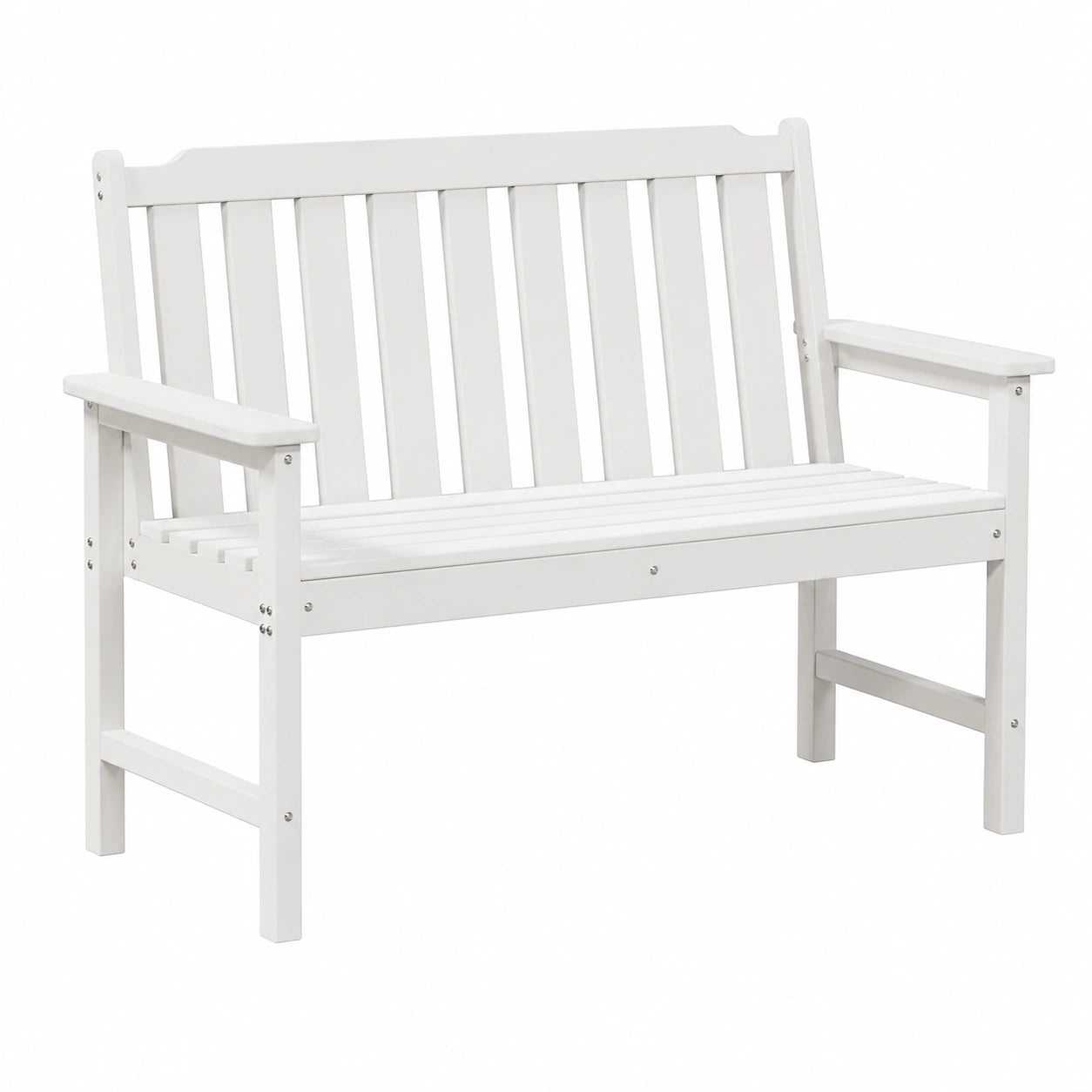 Gartenbank – 120 × 59 × 88 cm, minimalistischer Stil, für Garten