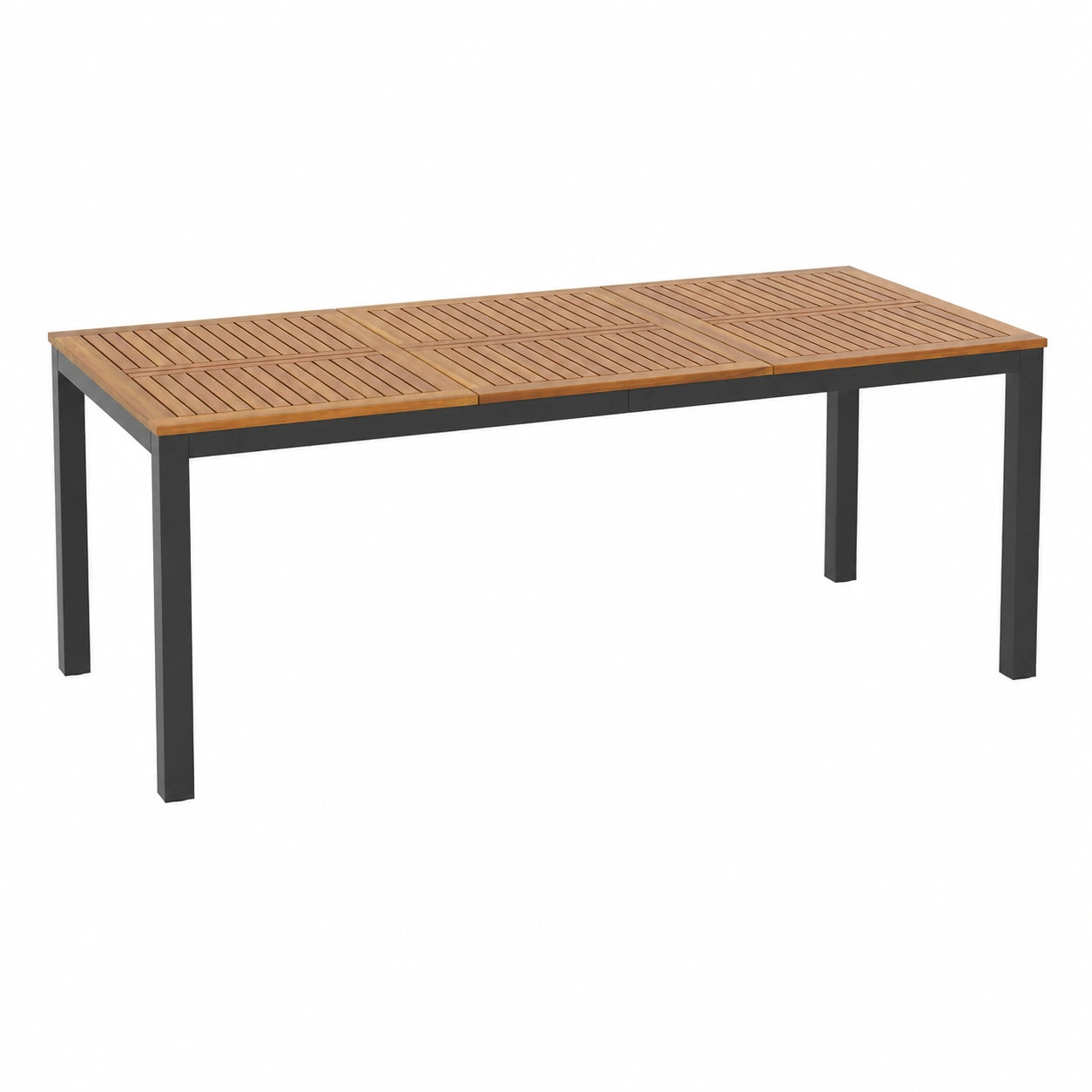 Gartentisch – für 8 Personen, 200 × 90 cm, rechteckige Form, für Garten und Terrasse