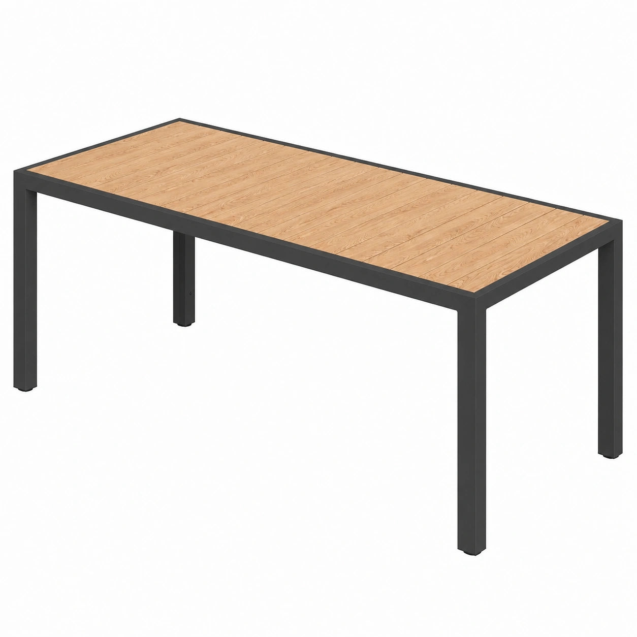 Gartentisch – 189 × 80 cm, rechteckige Form