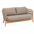 Gartensofa – 2-Sitzer, wasserabweisend, Taupe, für Garten