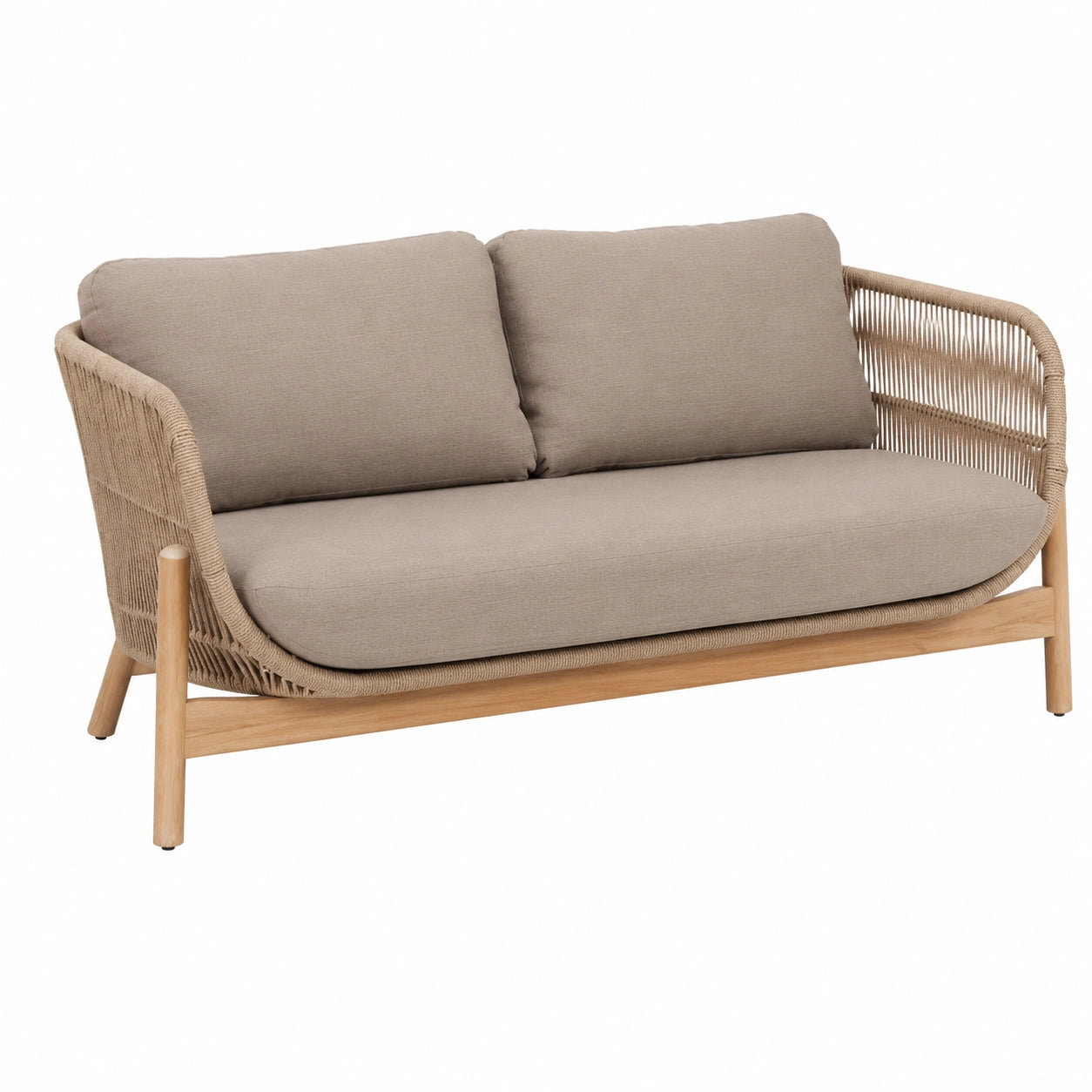 Gartensofa – 2-Sitzer, wasserabweisend, Taupe, für Garten