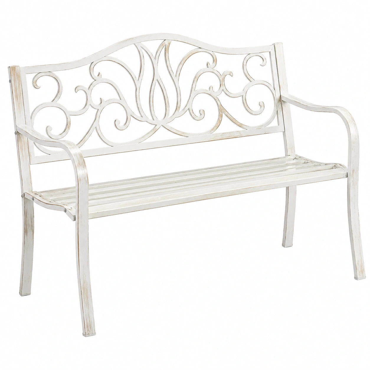 Gartenbank – für 2 Personen, 90 × 127,5 × 63 cm, für Terrasse und Balkon