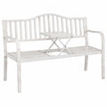 Gartenbank – 3-Sitzer, 89 × 150 × 58,5 cm, klappbar, aus Metall, für Garten