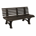 Gartenbank – 3-Sitzer, 150 cm, aus Kunststoff, Braun